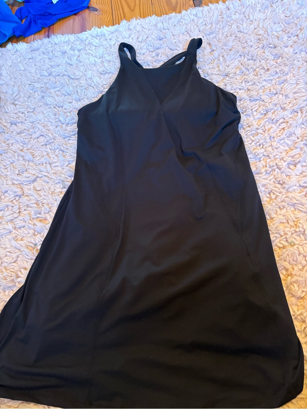 all in motion Black V-Neck Midi Dress